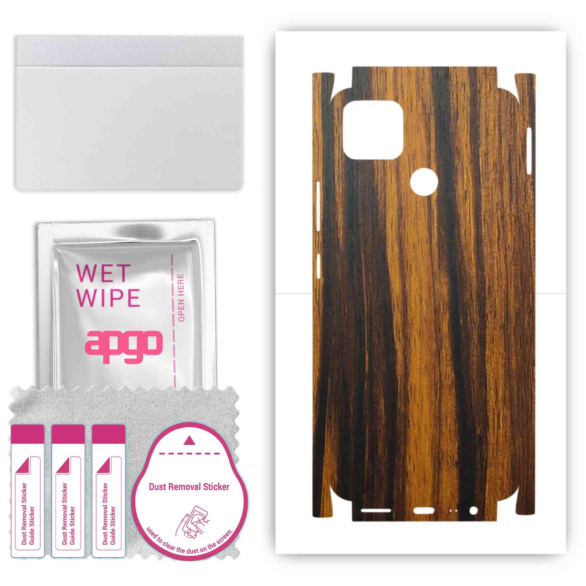 apgo Protective Skin Sticker for the back+sides compatible with Realme Narzo 30A, Full Wrap Film, Foil, Vinyl - Pattern Tigerwood
apgo Protective Skin Sticker for the back+sides compatible with Realme Narzo 30A, Full Wrap Film, Foil, Vinyl - Pattern Tigerwood