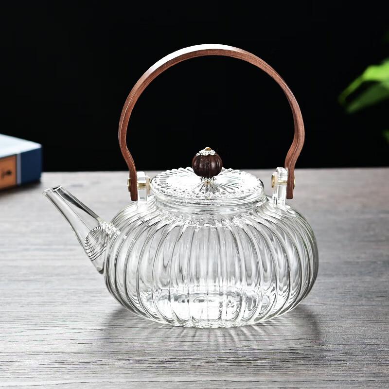 Shangqi Striped Pumpkin Glass Teapot
Shangqi Striped Pumpkin Glass Teapot