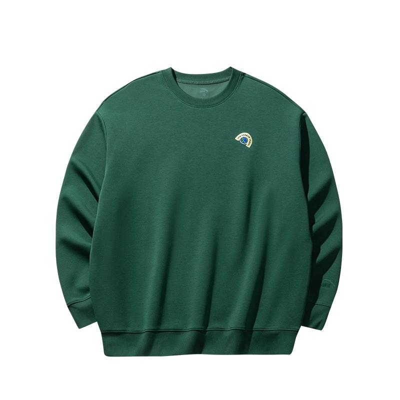 Anta Comfortable Casual Simple Versatile Round Neck Pullover Loose Sweatshirt Men Sweatshirt Warm-Jade-Green 952518706-6 XS
Anta Comfortable Casual Simple Versatile Round Neck Pullover Loose Sweatshirt Men Sweatshirt Warm-Jade-Green 952518706-6 XS