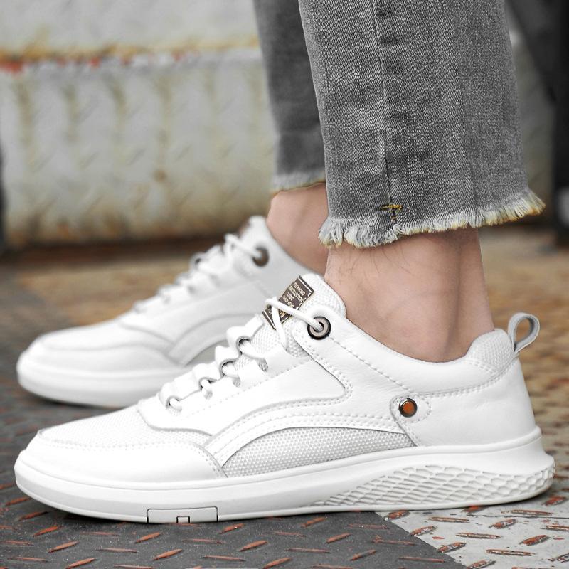New men s fashion splicing board shoes hollow breathable fly-woven mesh leather casual little white shoes flat men s shoes 45 чорний
New men s fashion splicing board shoes hollow breathable fly-woven mesh leather casual little white shoes flat men s shoes 45 чорний
