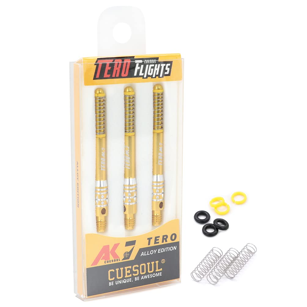 CUESOUL TERO System AK7 Telescopic Aluminum Dart Set of 3 Built-in Shaft, - F43.7mm (CS-AK7L-4F44)
CUESOUL TERO System AK7 Telescopic Aluminum Dart Set of 3 Built-in Shaft, - F43.7mm (CS-AK7L-4F44)