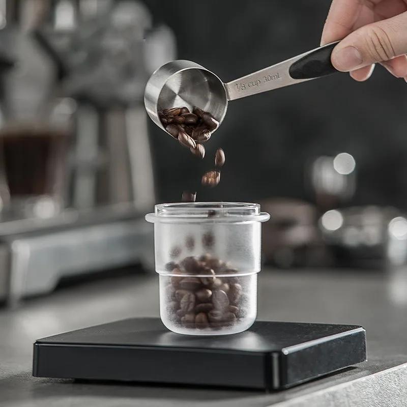 58mm Coffee Measuring Cup Handle Connecting Powder Ring Thick Grinder Anti-flying Powder Connecting Powder Cup Smell Cup чёрный
58mm Coffee Measuring Cup Handle Connecting Powder Ring Thick Grinder Anti-flying Powder Connecting Powder Cup Smell Cup чёрный