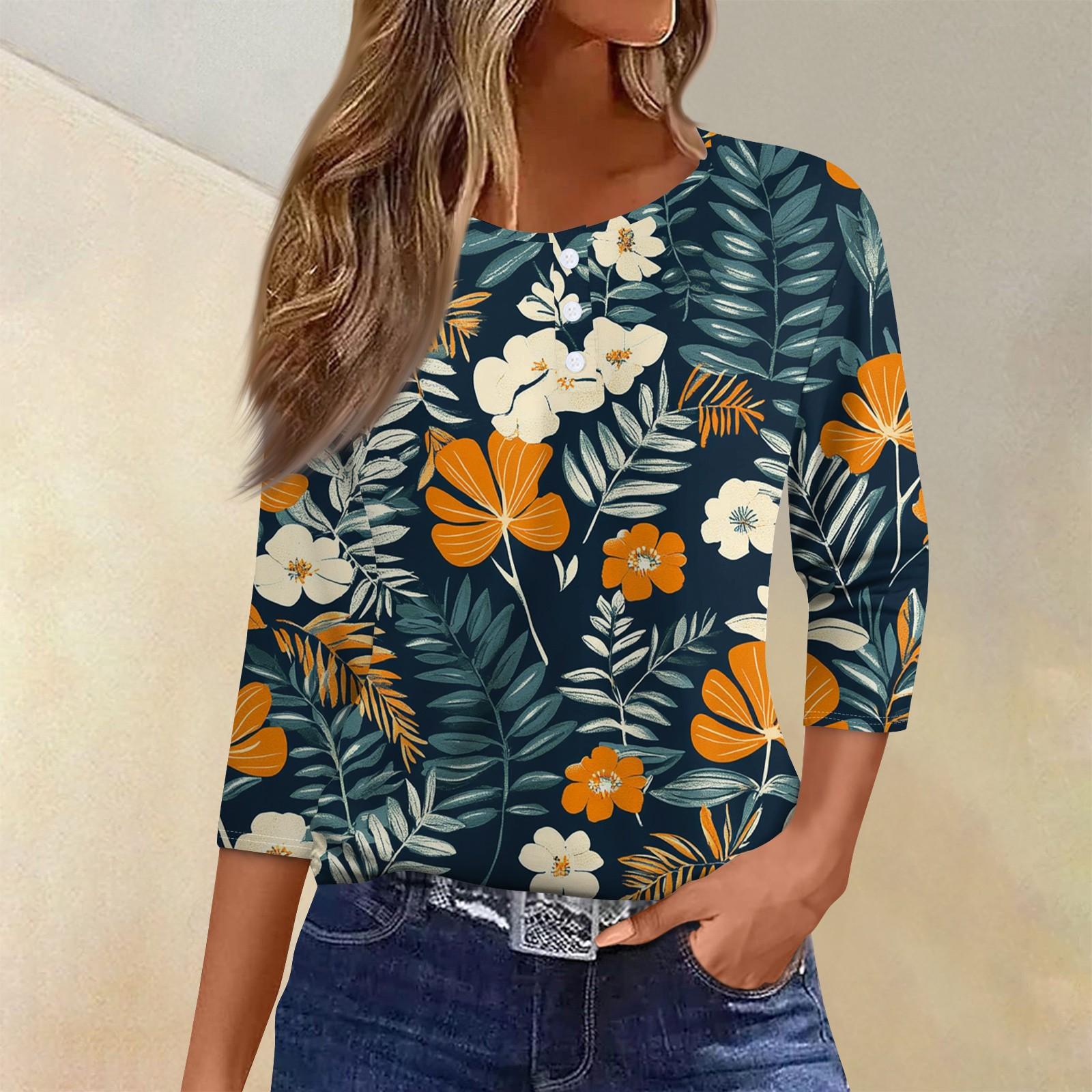 Жен. Футболка Футболка С принтом Пуговицы Рукав 3/4Ежедневно Выходные Мода Классический Топ с v-образным вырезом Обычный S оранжевый
Жен. Футболка Футболка С принтом Пуговицы Рукав 3/4Ежедневно Выходные Мода Классический Топ с v-образным вырезом Обычный S оранжевый