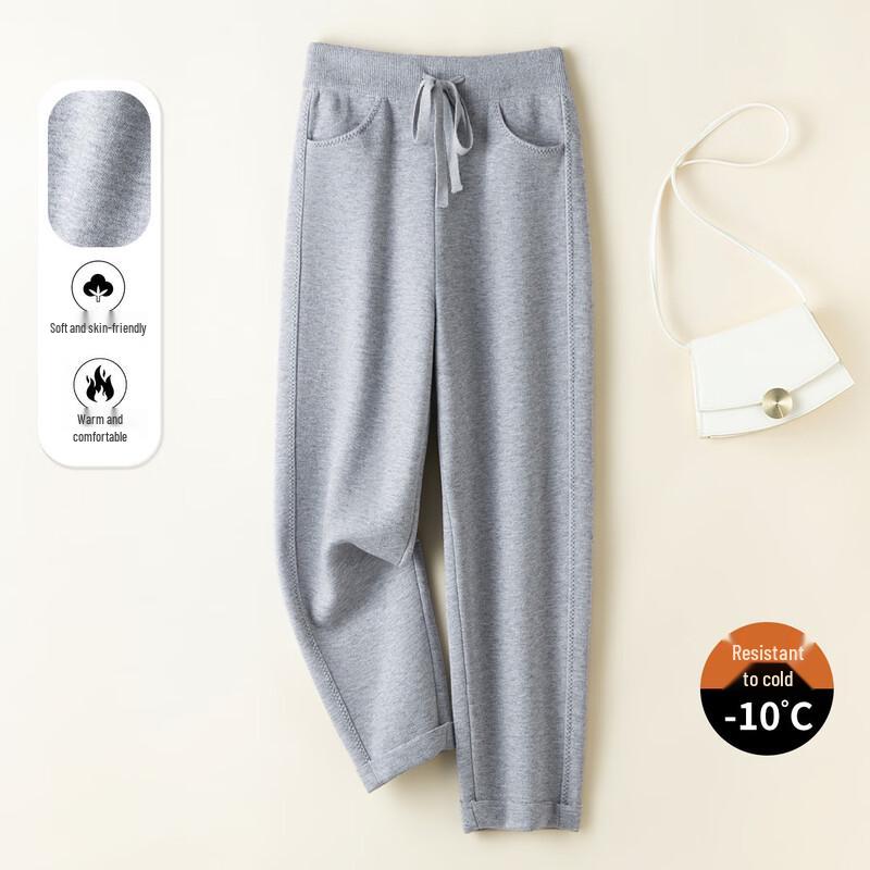 Srcr Женские теплые вязаные брюки прямого кроя с высокой посадкой из толстой шерстяной смеси
Srcr Женские теплые вязаные брюки прямого кроя с высокой посадкой из толстой шерстяной смеси