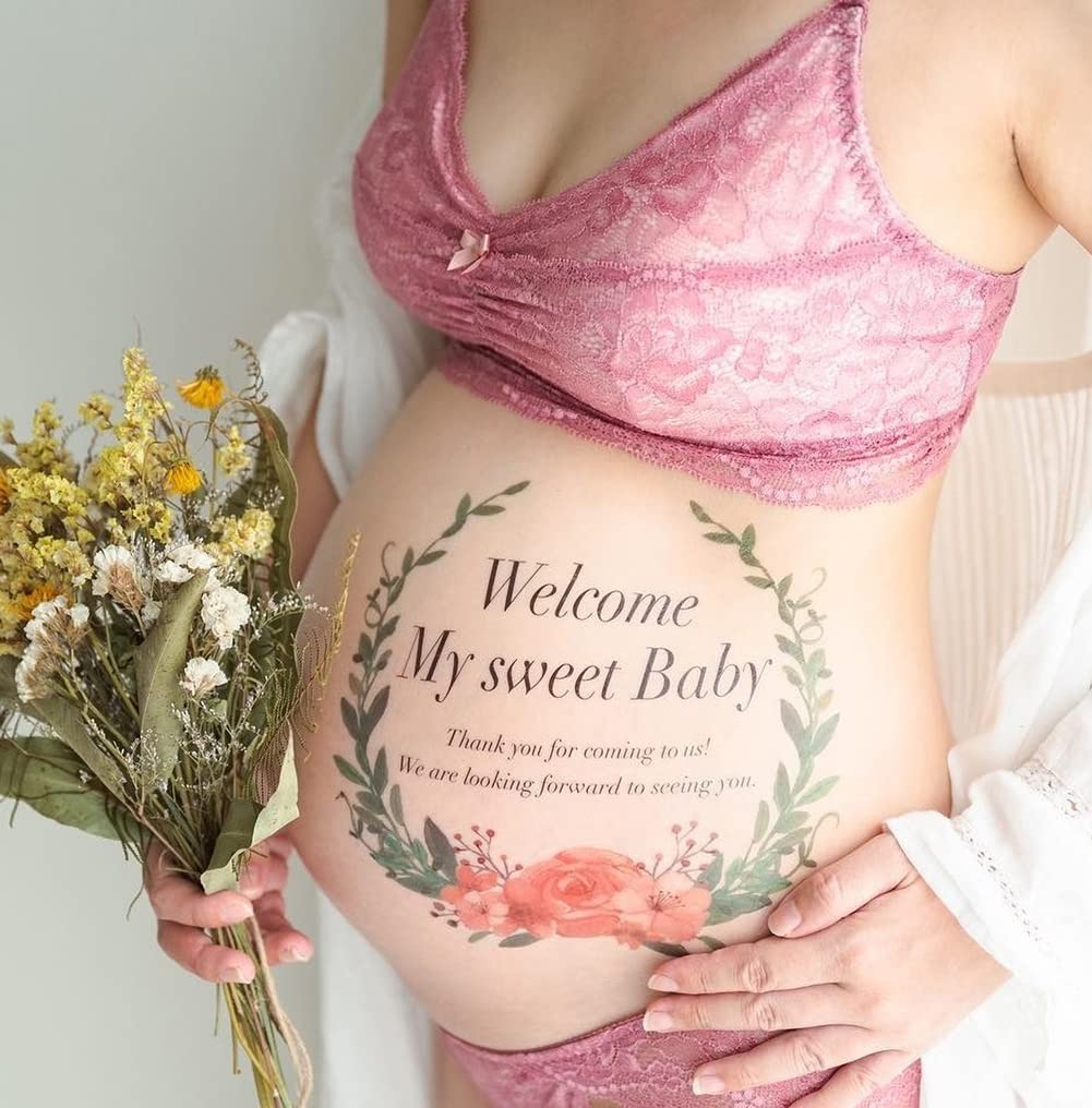 tuzuru Maternity Photo Body Paint Sticker Tattoo Sticker with Practice Sticker and Application Instructions (I)
tuzuru Maternity Photo Body Paint Sticker Tattoo Sticker with Practice Sticker and Application Instructions (I)