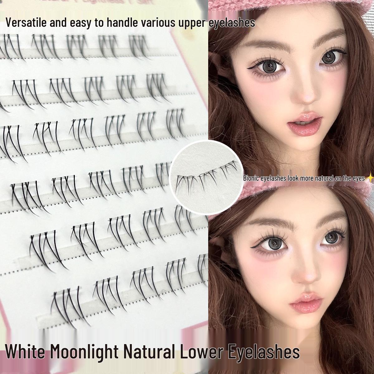Pure Desire Natural-Look Glue-Free Lower Eyelashes: Moonlight-White, Segmented Air Stem Clusters Six-Row Glue-Free Lower Eyelashes
Pure Desire Natural-Look Glue-Free Lower Eyelashes: Moonlight-White, Segmented Air Stem Clusters Six-Row Glue-Free Lower Eyelashes