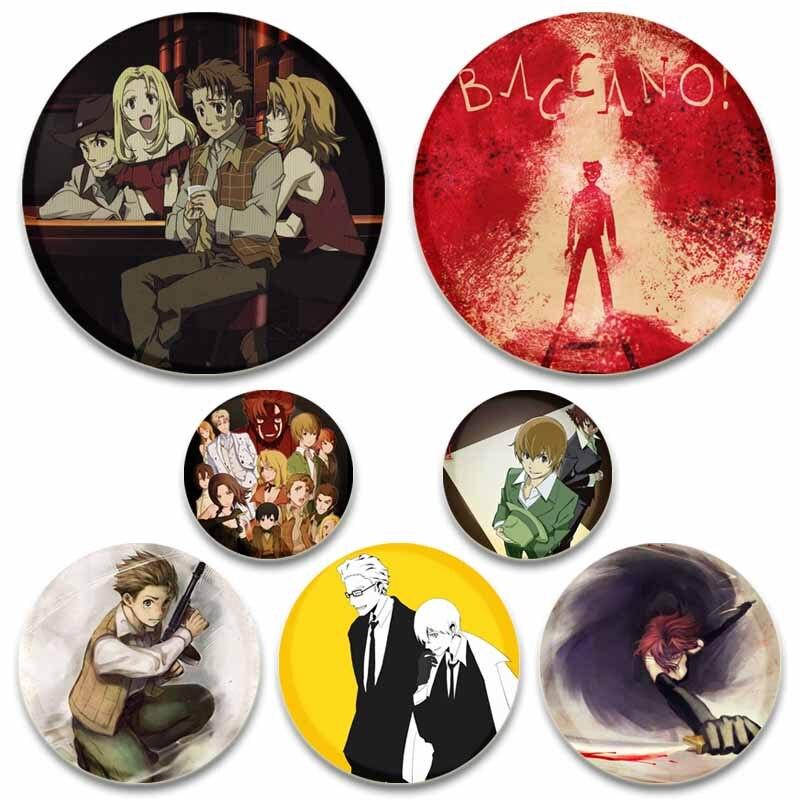 58 мм модные ювелирные аксессуары, броши в стиле аниме Baccano, круглые значки на рюкзаке, брошь ручной работы в стиле манга, булавка, милые вещи, рождественские подарки
58 мм модные ювелирные аксессуары, броши в стиле аниме Baccano, круглые значки на рюкзаке, брошь ручной работы в стиле манга, булавка, милые вещи, рождественские подарки
