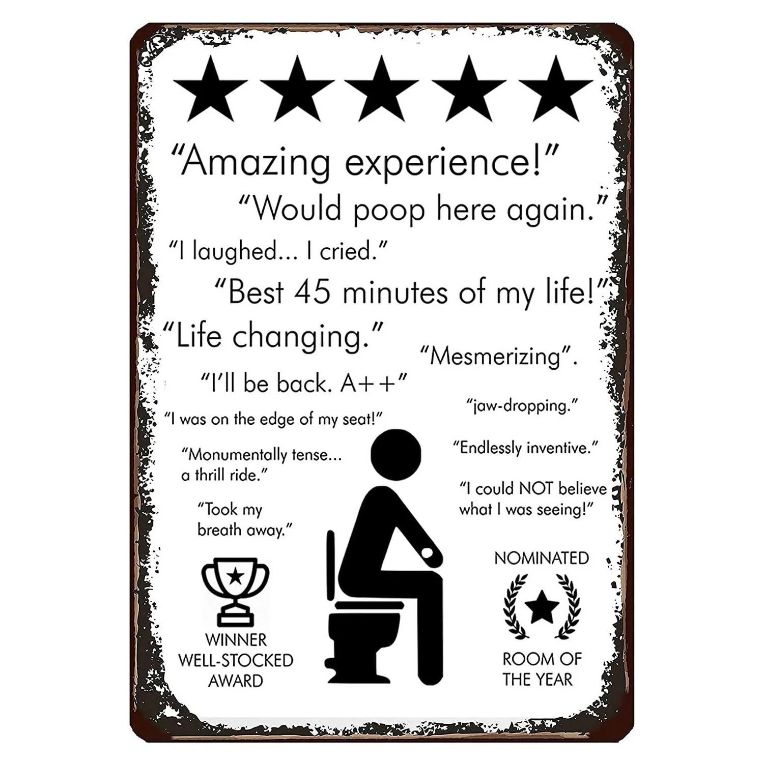 HD Metal Tin Sign Funny Bathroom Wall Decor Retro Toilet Humor WiFi Wash Hands Sign for Restroom Bar Cafe 20x30cm(7.8x11.8inch)
HD Metal Tin Sign Funny Bathroom Wall Decor Retro Toilet Humor WiFi Wash Hands Sign for Restroom Bar Cafe 20x30cm(7.8x11.8inch)