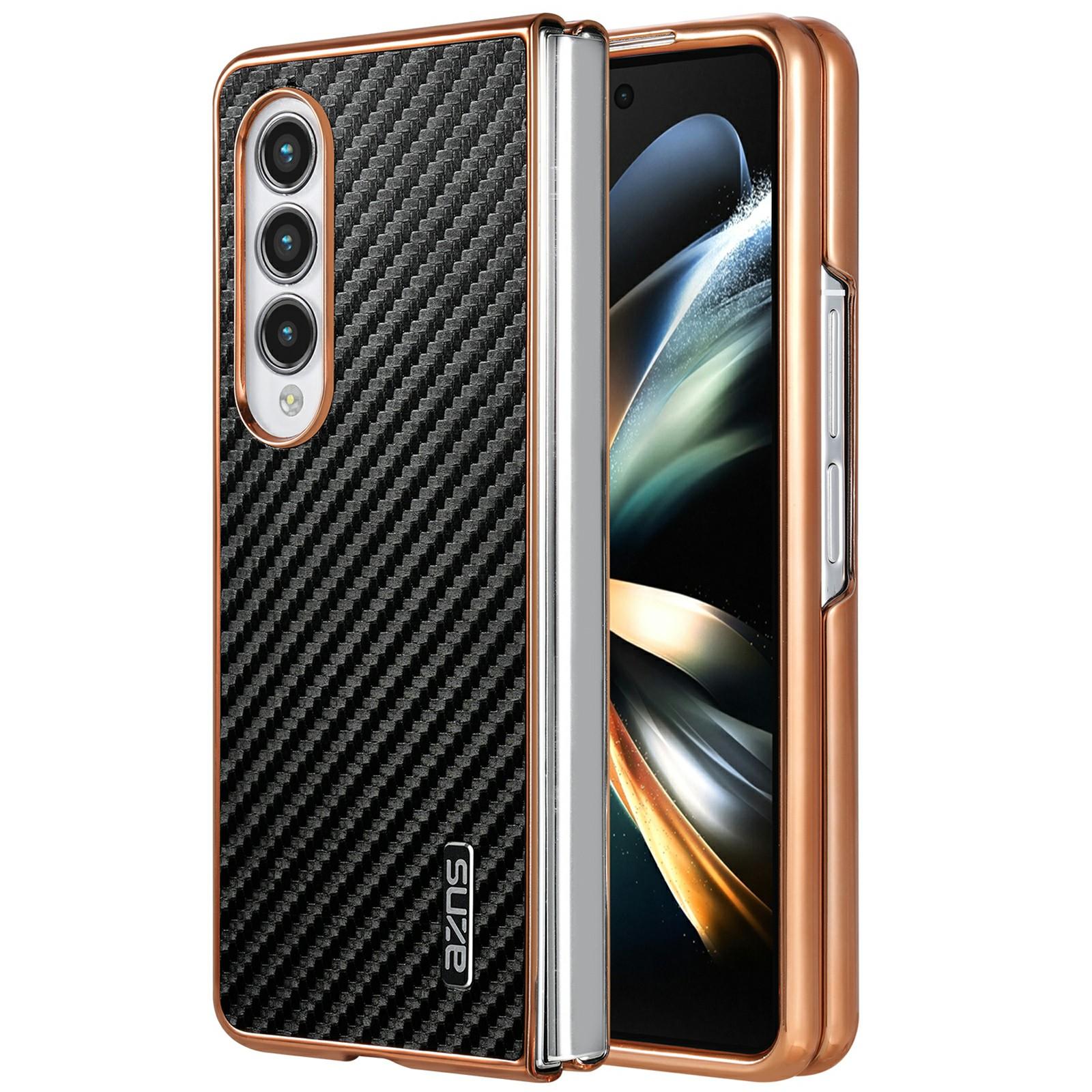 AZNS For Samsung Galaxy Z Fold4 5G Case Electroplating Carbon Fiber Texture PU+TPU Phone Cover A
AZNS For Samsung Galaxy Z Fold4 5G Case Electroplating Carbon Fiber Texture PU+TPU Phone Cover A