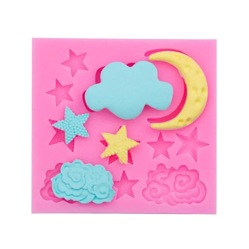 Fondant Silicone Cake Mold Cloud Star Moon Chocolate Gumpaste Molds Clouds Moulds Cake Decorating Accessories for Diy Tools
Fondant Silicone Cake Mold Cloud Star Moon Chocolate Gumpaste Molds Clouds Moulds Cake Decorating Accessories for Diy Tools