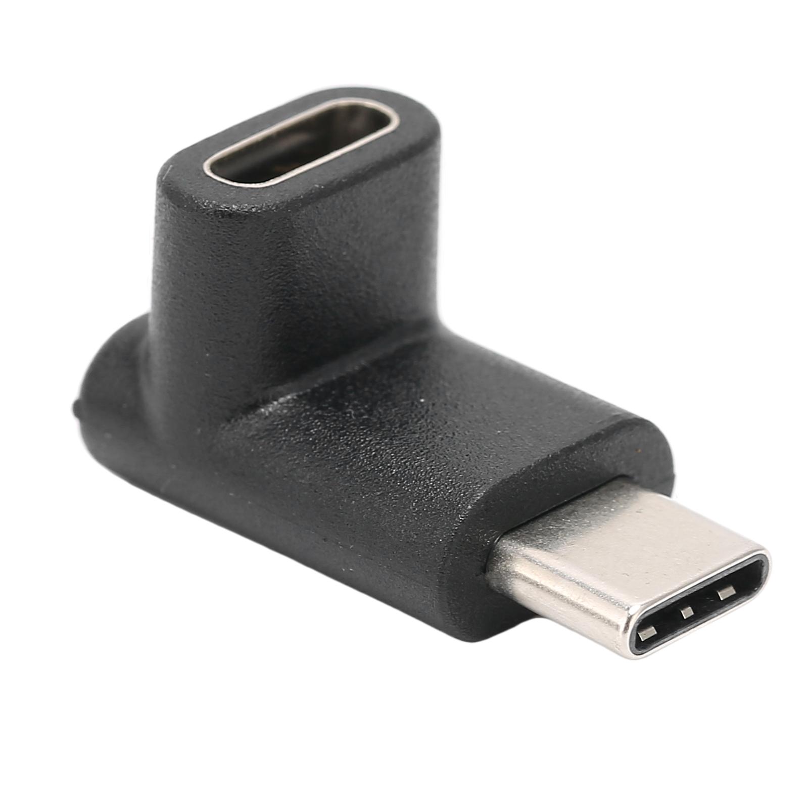 90 Degree Up Down Type C Adapter Portable Stable Male to Female Adapter for Charging Data Video Black
90 Degree Up Down Type C Adapter Portable Stable Male to Female Adapter for Charging Data Video Black