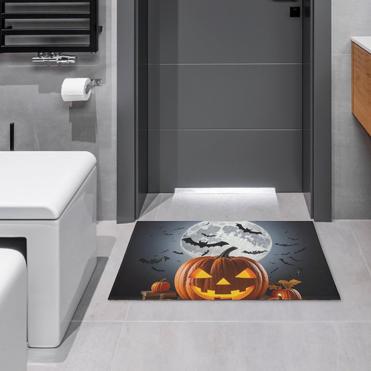 Crystal velvet carpetHalloween Moon Bat Pumpkin Area Rug for Living Room Non Slip Furry Carpet Indoor Machine Washable Rug Entry 60x90cm
Crystal velvet carpetHalloween Moon Bat Pumpkin Area Rug for Living Room Non Slip Furry Carpet Indoor Machine Washable Rug Entry 60x90cm