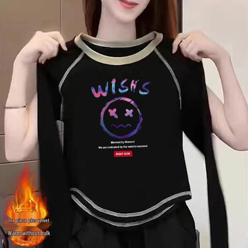 Women s 2024 Double-Sided German Velvet Long-Sleeve Chic T-Shirt for Autumn and Winter XXL (135-145 kg)
Women s 2024 Double-Sided German Velvet Long-Sleeve Chic T-Shirt for Autumn and Winter XXL (135-145 kg)