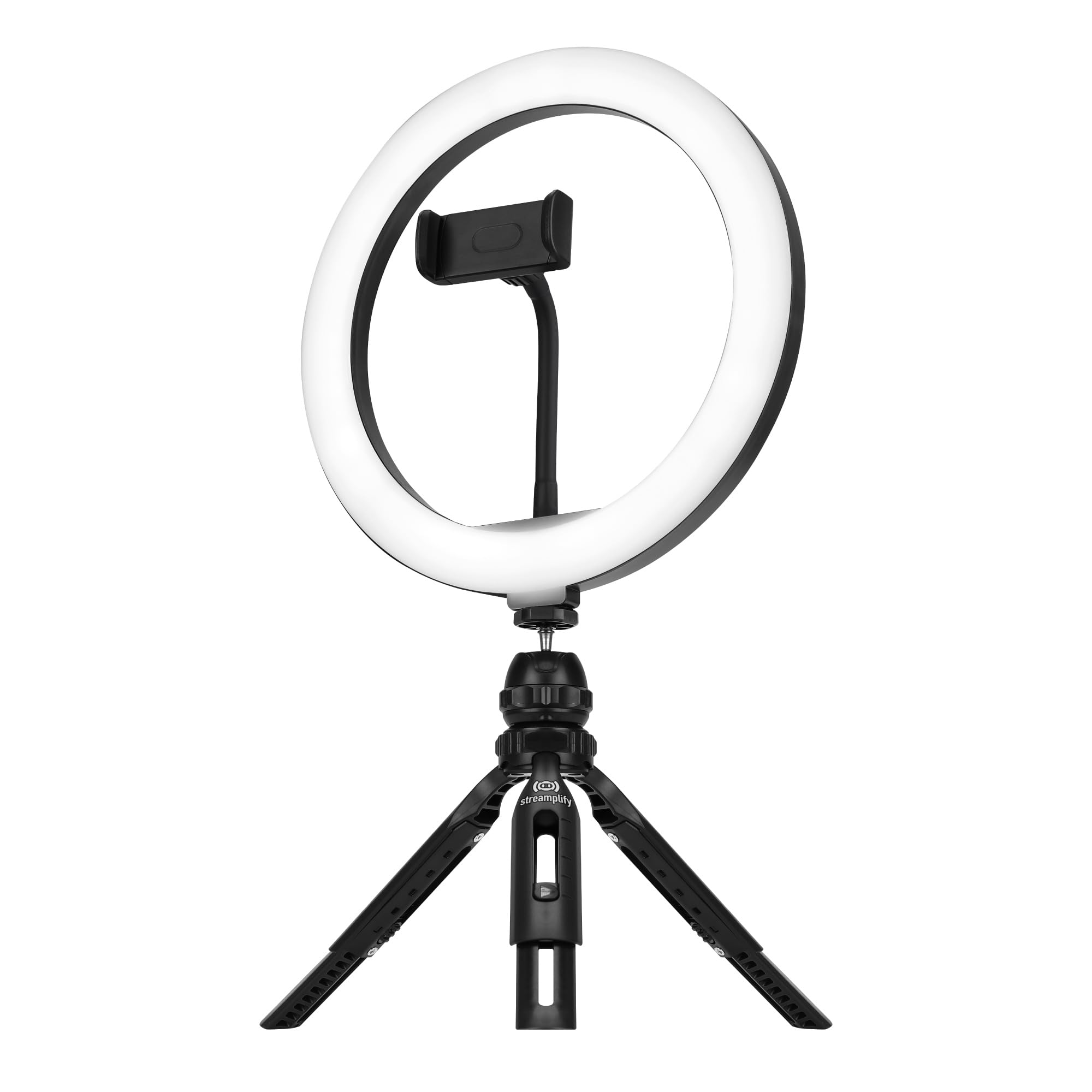 Streamplify Ring Light 10 Inch Brightness 10 Levels Color Temperature 3 Levels Tripod Camera Mount Smartphone Holder Included LIGHT-10
Streamplify Ring Light 10 Inch Brightness 10 Levels Color Temperature 3 Levels Tripod Camera Mount Smartphone Holder Included LIGHT-10