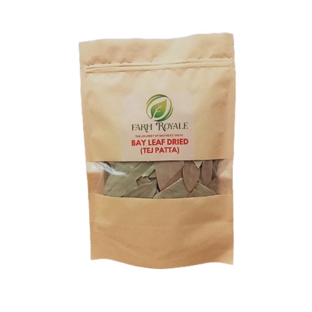 Farm Royale Bay Leaf Dried 50g | Tej Patta | Aromatic Whole Spice | Natural & Farm Fresh
Farm Royale Bay Leaf Dried 50g | Tej Patta | Aromatic Whole Spice | Natural & Farm Fresh