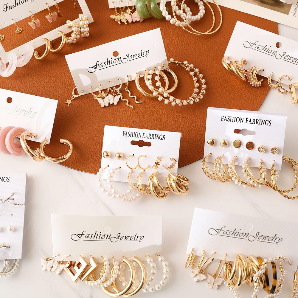Роскошные геометрические корейские серьги-кольца в богемном стиле, комплект серег с жемчугом, винтажные ювелирные изделия
Роскошные геометрические корейские серьги-кольца в богемном стиле, комплект серег с жемчугом, винтажные ювелирные изделия
