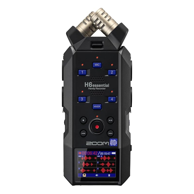 ZOOM zoom H6essential handy recorder black black 32bit float 6 track specification Microphone replacement compatible timecode video creator podcast
ZOOM zoom H6essential handy recorder black black 32bit float 6 track specification Microphone replacement compatible timecode video creator podcast
