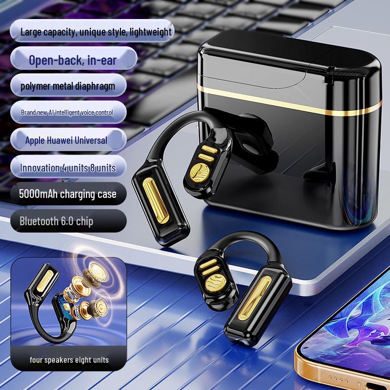 OWS Open-Ear Bluetooth Headphones with Noise Cancellation and Deep Bass for High-Quality Wireless Sports Calls
OWS Open-Ear Bluetooth Headphones with Noise Cancellation and Deep Bass for High-Quality Wireless Sports Calls