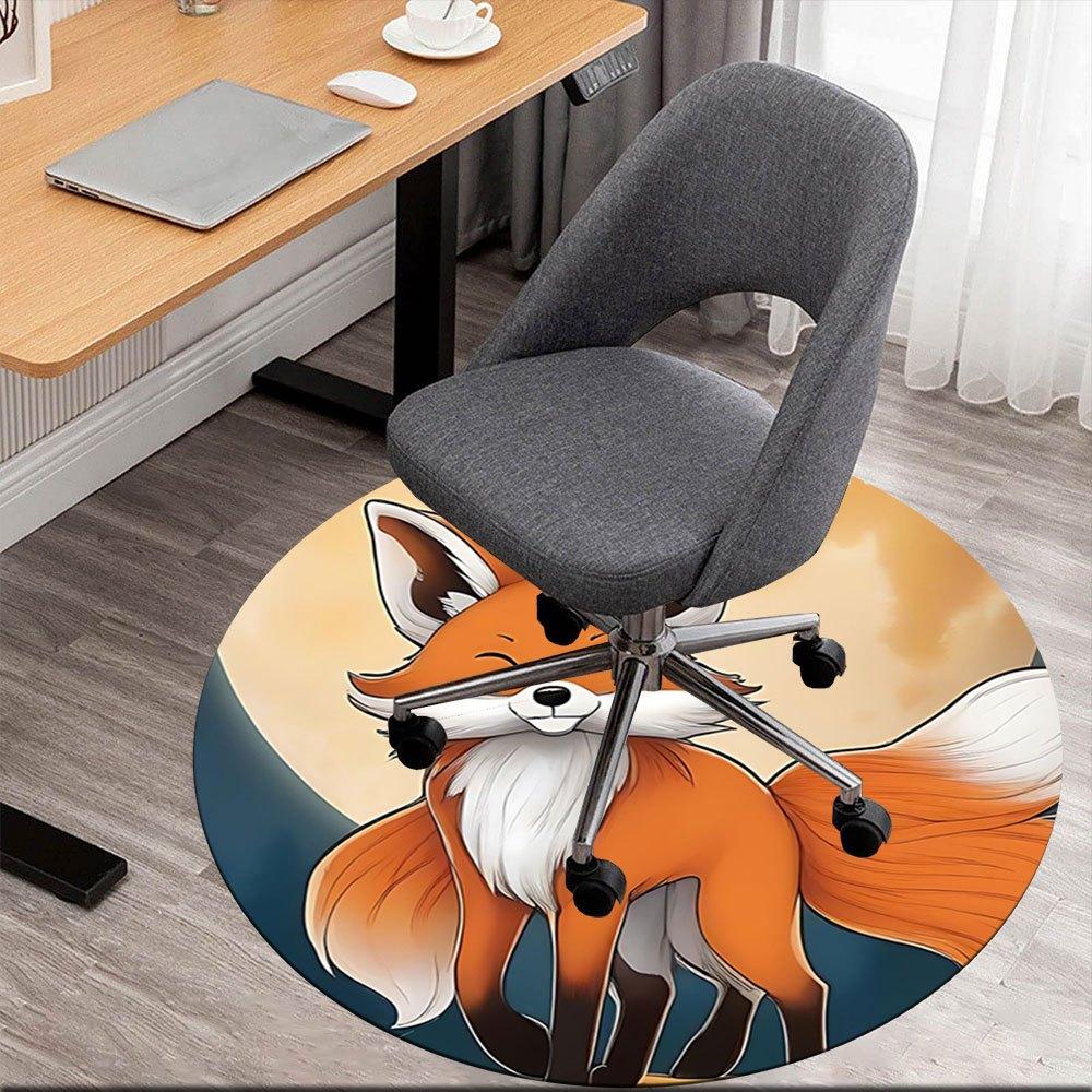 Adorable Fox Illustration Wall Art PrintRound Non-Slip chair mat chair carpet for office Rugs for Office Decor Gift For Valentine s Day Mother s Day H 80cm by 80cm
Adorable Fox Illustration Wall Art PrintRound Non-Slip chair mat chair carpet for office Rugs for Office Decor Gift For Valentine s Day Mother s Day H 80cm by 80cm