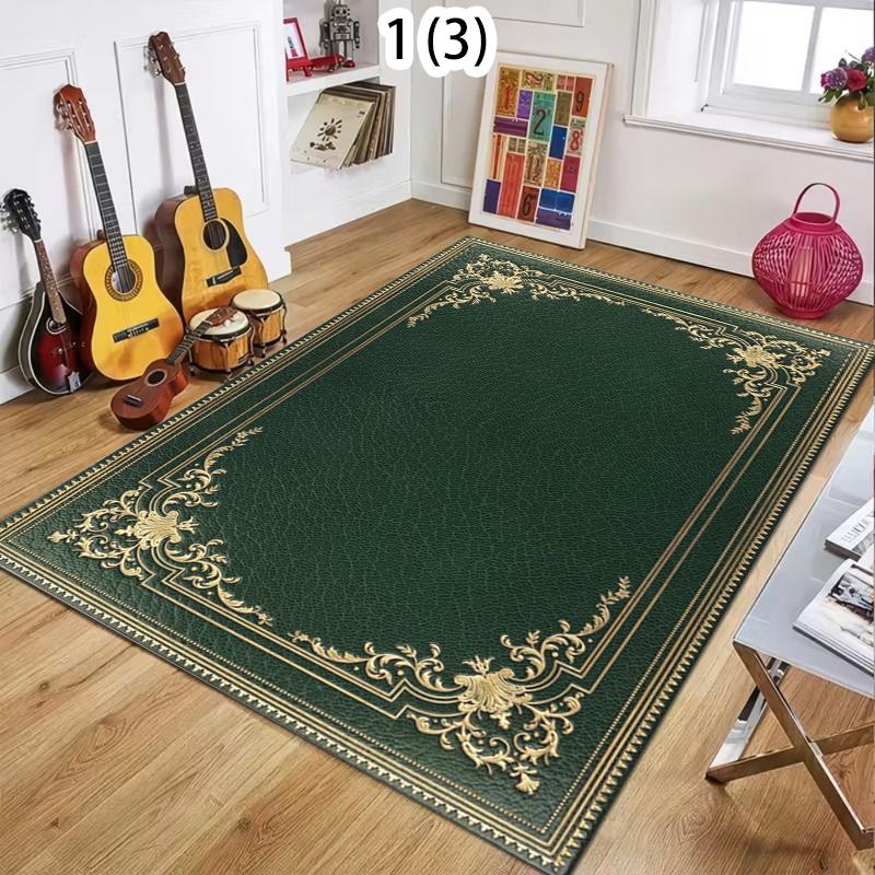Vintage European Style Carpet Luxury Gold Border Area Rug Floor Mat for Living Room Bedroom Aesthetic Home Decor Large Carpet 40X60CM
Vintage European Style Carpet Luxury Gold Border Area Rug Floor Mat for Living Room Bedroom Aesthetic Home Decor Large Carpet 40X60CM