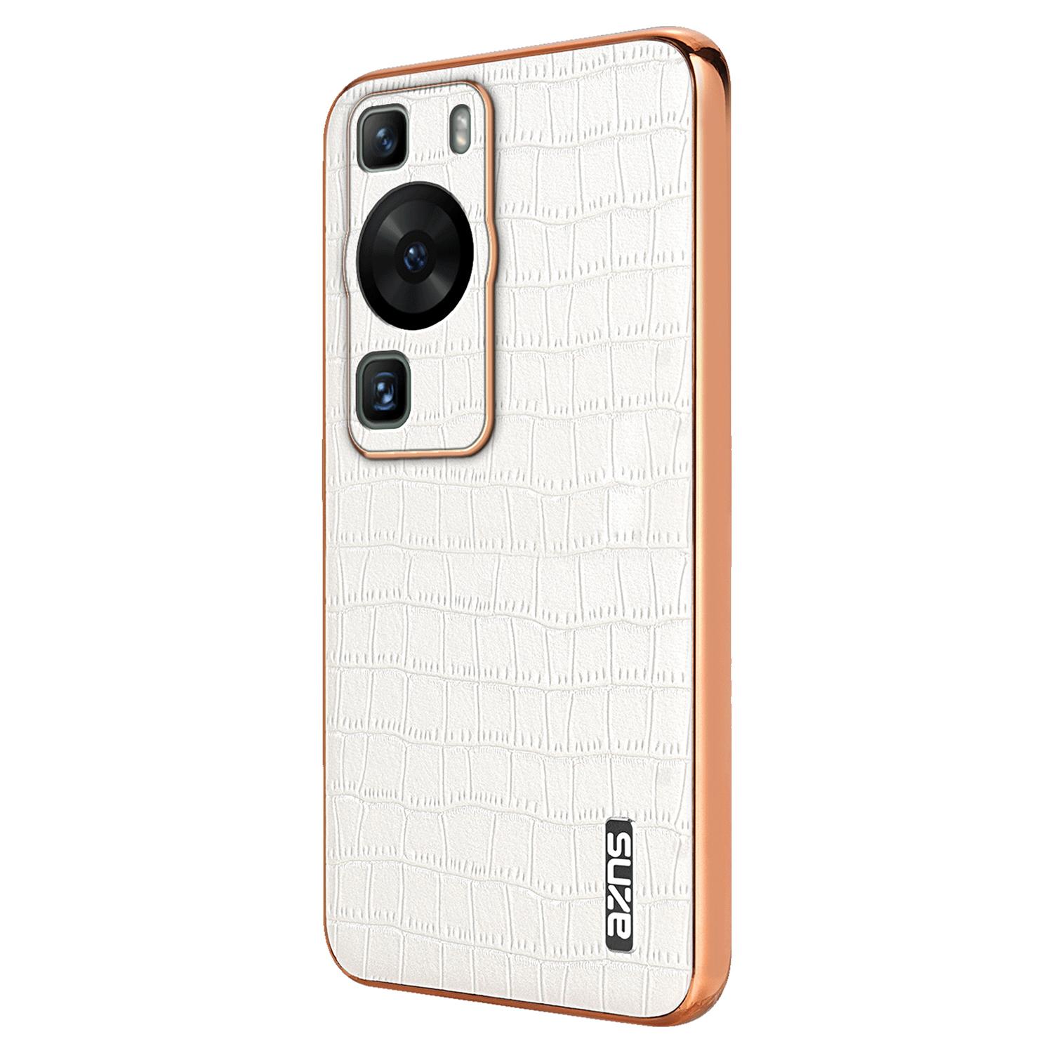 For Huawei P60/P60 Pro Case Crocodile Texture Leather Coated TPU Phone Cover White
For Huawei P60/P60 Pro Case Crocodile Texture Leather Coated TPU Phone Cover White