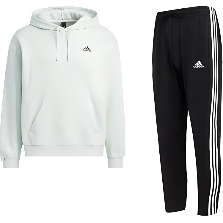 Adidas Solid Color Hooded Sweatshirt With Large Pockets And Vintage Striped Long Pants Casual Sports Set Men Set IV7593+-IC0044 S
Adidas Solid Color Hooded Sweatshirt With Large Pockets And Vintage Striped Long Pants Casual Sports Set Men Set IV7593+-IC0044 S