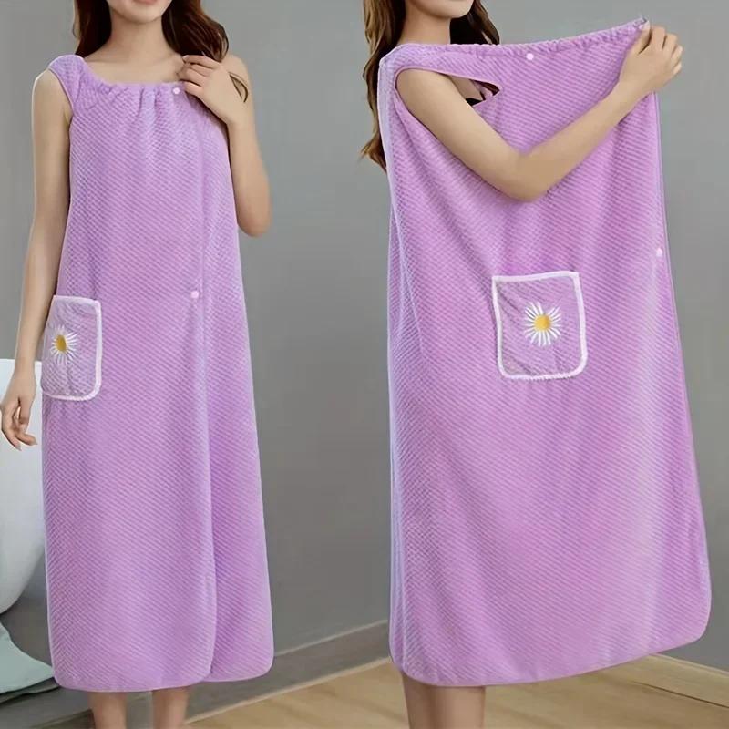 100x130CM Highly Absorbent Ultra-Soft Women Bathrobe Wearable Bath Towel Quick Dry Absorb Water Bath Towel Bathrooom Accessories фіолетовий
100x130CM Highly Absorbent Ultra-Soft Women Bathrobe Wearable Bath Towel Quick Dry Absorb Water Bath Towel Bathrooom Accessories фіолетовий