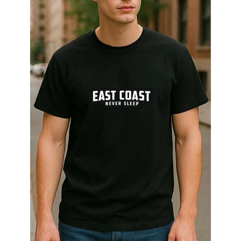 European sizes EAST COAST NEVER SLEEP Trendy Print Casual Men S T-Shirt | Short-Sleeved, Crew Neck, Medium Stretch Fabric, All-Season Wear 4XL чорний
European sizes EAST COAST NEVER SLEEP Trendy Print Casual Men S T-Shirt | Short-Sleeved, Crew Neck, Medium Stretch Fabric, All-Season Wear 4XL чорний