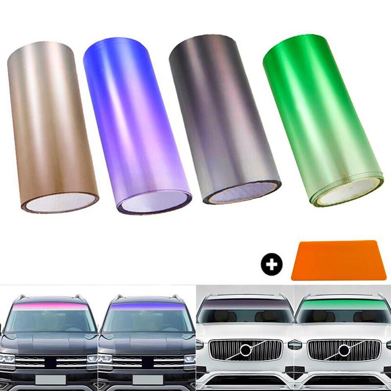 Car Window Sun Visor Strip Tint Film Front Windshield Protect Shade Blocking UV Sticker DIY Film Gradient Mirror Tint Film 20x150cm чорний
Car Window Sun Visor Strip Tint Film Front Windshield Protect Shade Blocking UV Sticker DIY Film Gradient Mirror Tint Film 20x150cm чорний