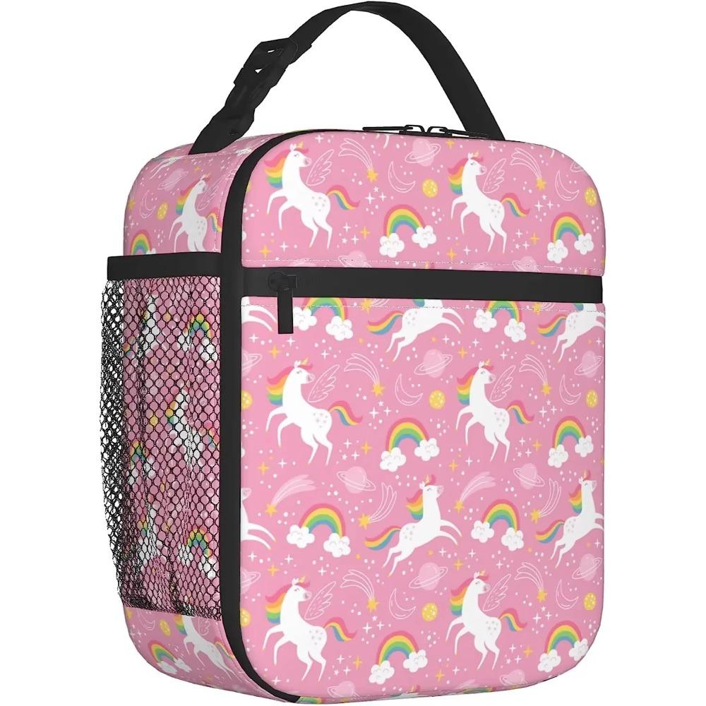 Pink Unicorns Lunch Box for Girls Women Reusable Insulated Bento Tote Bag Portable Thermal Cooler Organizer for Picnic Beach 26x21x11CM бежевий
Pink Unicorns Lunch Box for Girls Women Reusable Insulated Bento Tote Bag Portable Thermal Cooler Organizer for Picnic Beach 26x21x11CM бежевий
