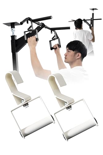 TEDDY WORKS Roll Handles, Set of 2, for Strength Training, Home Workouts, Pull-Ups, and Chin-Ups, Ceiling Mount, Metal (Ivory)
TEDDY WORKS Roll Handles, Set of 2, for Strength Training, Home Workouts, Pull-Ups, and Chin-Ups, Ceiling Mount, Metal (Ivory)