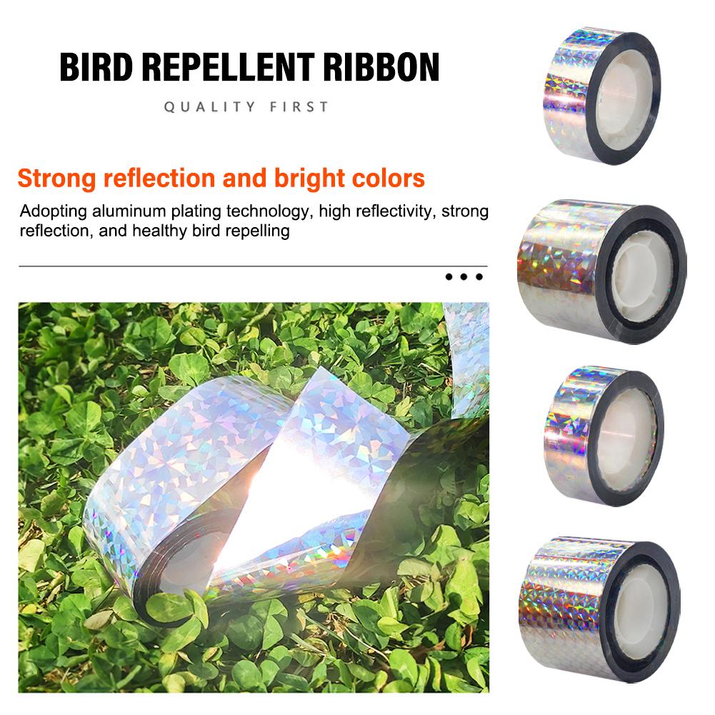 50M Anti Bird Repellent Flashing Reflective Tape Fox Pest Repeller Bird Scare Pigeons Ribbon Co P4N3
50M Anti Bird Repellent Flashing Reflective Tape Fox Pest Repeller Bird Scare Pigeons Ribbon Co P4N3