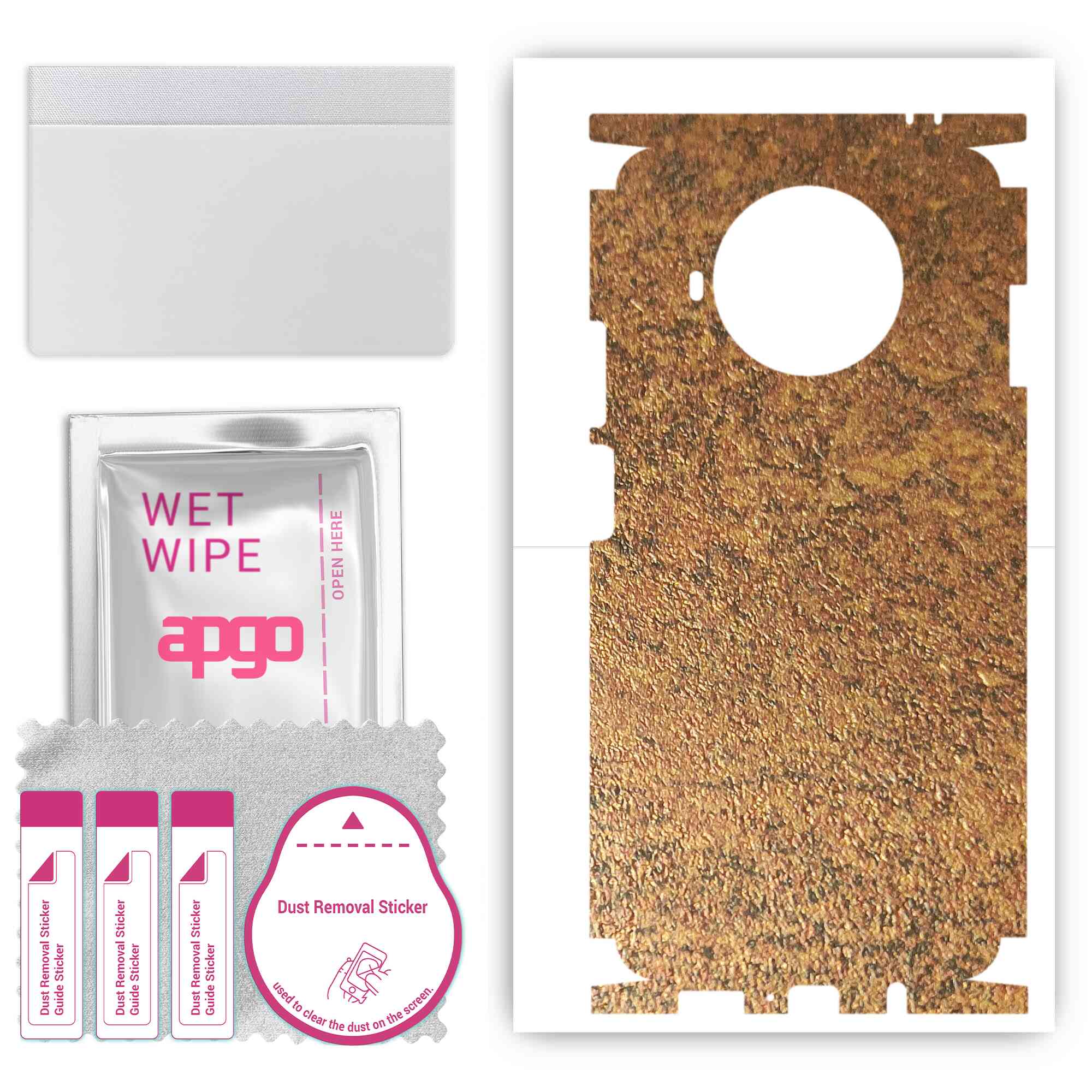 Apgo Protective Skin Sticker for the back+sides compatible with Xiaomi Mi 10T Lite 5G, Full Wrap Film, Foil, Vinyl - Pattern Rusty Copper
Apgo Protective Skin Sticker for the back+sides compatible with Xiaomi Mi 10T Lite 5G, Full Wrap Film, Foil, Vinyl - Pattern Rusty Copper
