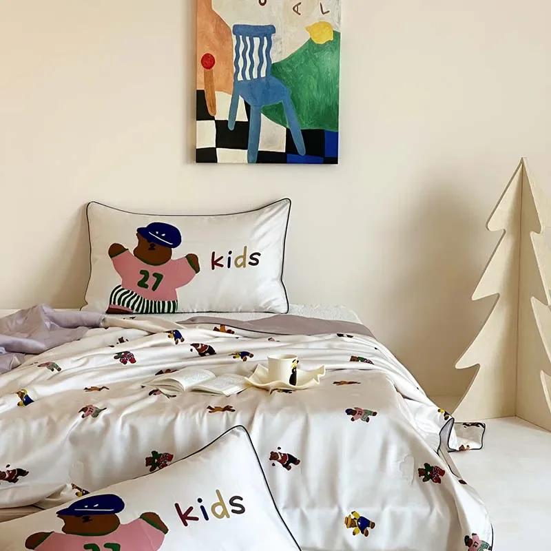 Summer Cool Quilt for Mother and Child Grade Summer Ice Silk Cool Feeling High end Kindergarten Cartoon Air Conditioning Quilt sheet 180x220cm
Summer Cool Quilt for Mother and Child Grade Summer Ice Silk Cool Feeling High end Kindergarten Cartoon Air Conditioning Quilt sheet 180x220cm