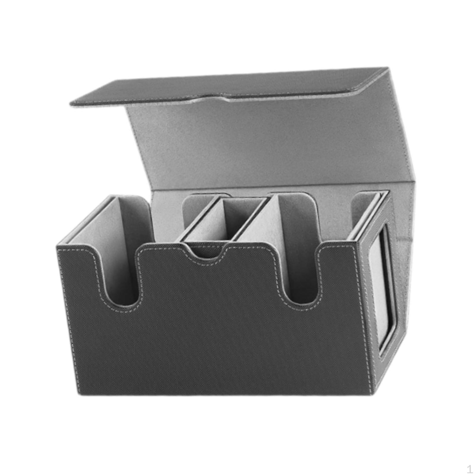 Держатель для карточек, чехол-контейнер из искусственной кожи, защитный чехол для хранения серый
Держатель для карточек, чехол-контейнер из искусственной кожи, защитный чехол для хранения серый