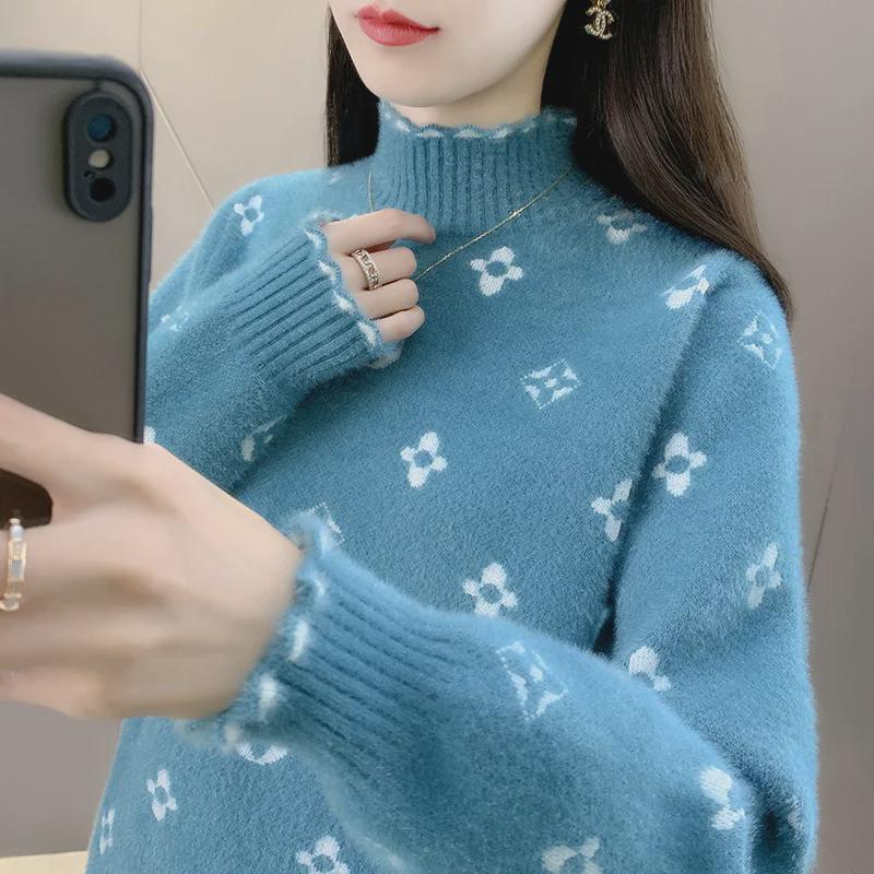 Женский полуводолазный свитер из норкового бархата — стильный утолщенный базовый топ для осени/зимы 2024 года One Size
Женский полуводолазный свитер из норкового бархата — стильный утолщенный базовый топ для осени/зимы 2024 года One Size