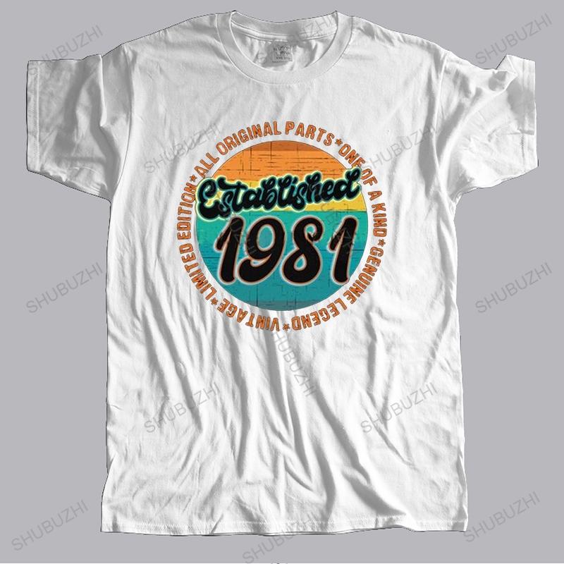 Fashion Vintage Established 1981 Born In 80s T Shirt Unisex Short Sleeve 40th Birthday Tshirt Casual Tee Cotton Regular Fit Tshirt S
Fashion Vintage Established 1981 Born In 80s T Shirt Unisex Short Sleeve 40th Birthday Tshirt Casual Tee Cotton Regular Fit Tshirt S