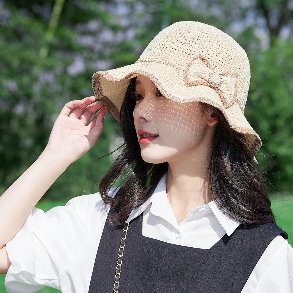Color Travel UV Protection Summer Wave Brim Fisherman Hat Women Cap Bowknot Sun Hat Bucket Hat чёрный
Color Travel UV Protection Summer Wave Brim Fisherman Hat Women Cap Bowknot Sun Hat Bucket Hat чёрный