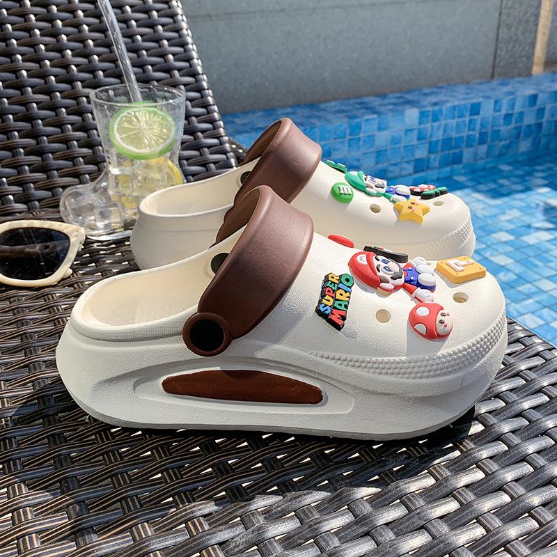 Cute knock grade Mary cool slippers women s summer deodorant can be wet water bag head slippers breathable one pedal thick-soled hole shoes 35-36
Cute knock grade Mary cool slippers women s summer deodorant can be wet water bag head slippers breathable one pedal thick-soled hole shoes 35-36