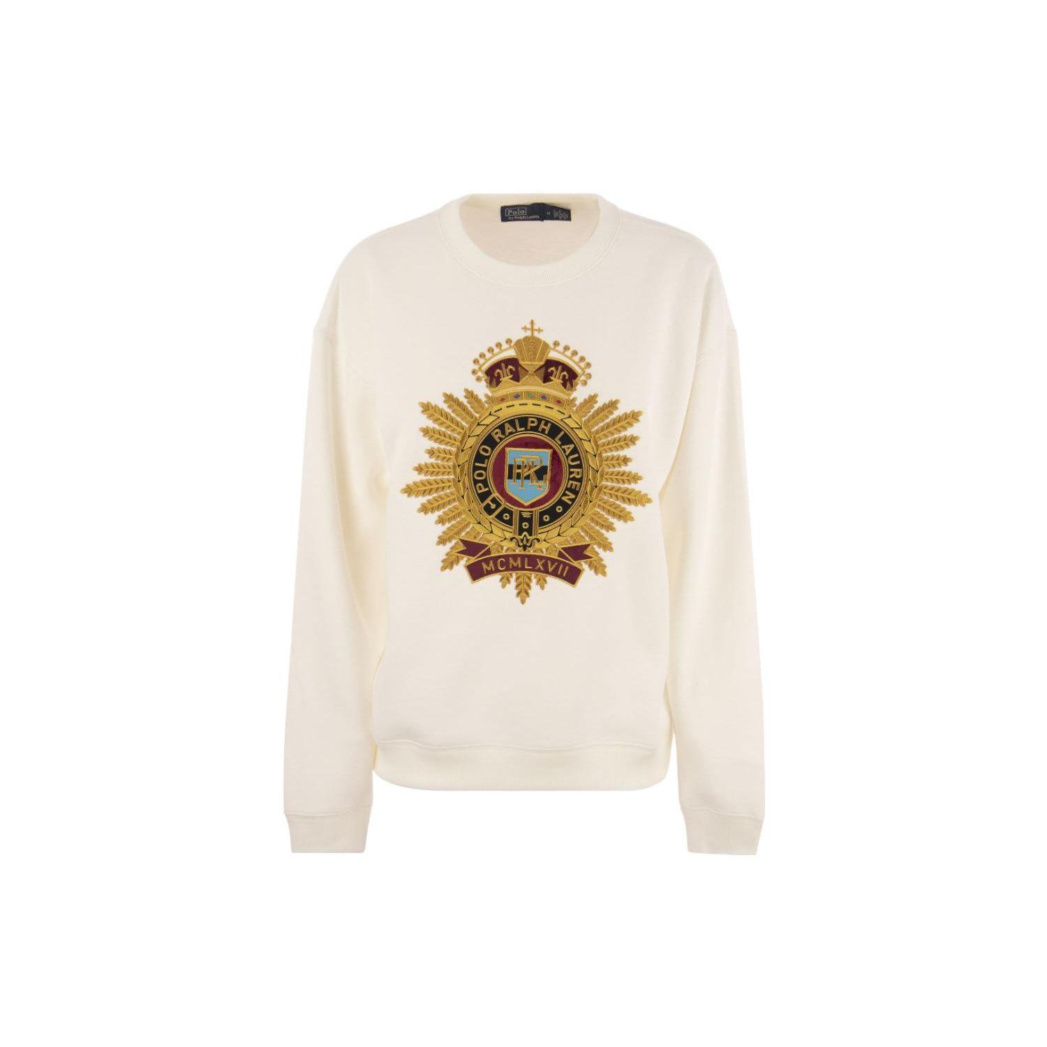 Polo Ralph Lauren FW23 Pattern Printed Crew Neck Long Sleeve Sweatshirt Women sweatshirt White 211916116-001 M
Polo Ralph Lauren FW23 Pattern Printed Crew Neck Long Sleeve Sweatshirt Women sweatshirt White 211916116-001 M
