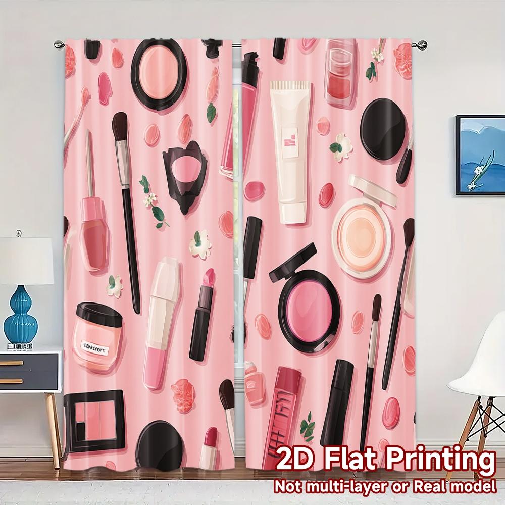 Set Of 2 Modern Flat Printing Jit Curtains Without Rod Cosmetic Bliss Fashionable Durable Polyester Fabric Curtain Made W100*H70(CM)-Grommet top&2PCS
Set Of 2 Modern Flat Printing Jit Curtains Without Rod Cosmetic Bliss Fashionable Durable Polyester Fabric Curtain Made W100*H70(CM)-Grommet top&2PCS