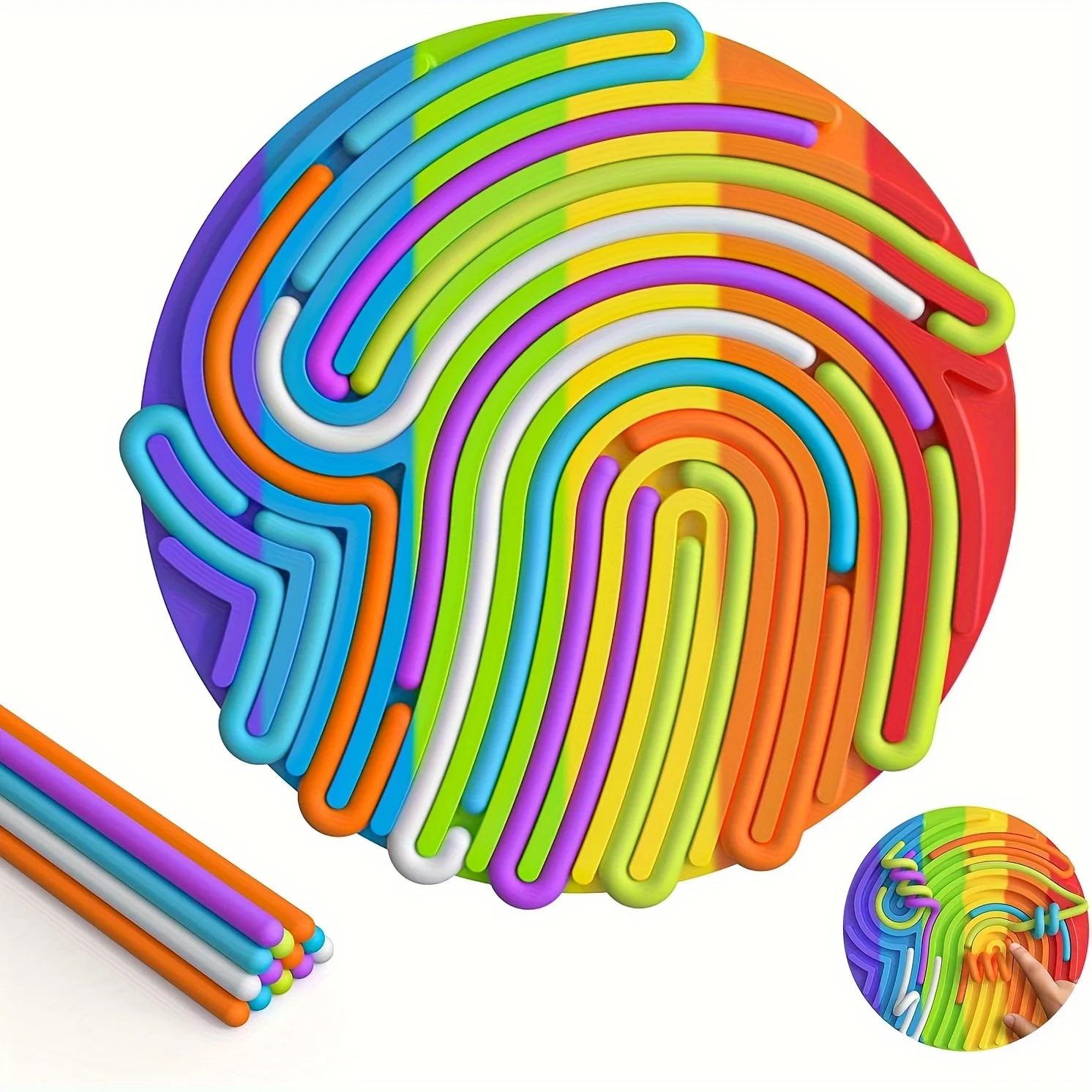Colorful Silicone Sensory Fidget Board - Relax & Focus Toy for ADHD, Autism | 13-String Game Controller for Youngsters & Adults
Colorful Silicone Sensory Fidget Board - Relax & Focus Toy for ADHD, Autism | 13-String Game Controller for Youngsters & Adults