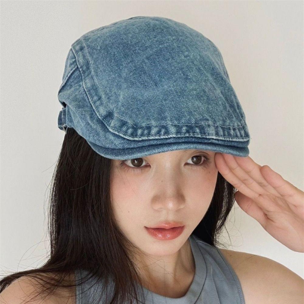 Adjustable Cowboy Forward Hat Large Head Circumference Women Cowgirl Hat Denim Beret Students чорний
Adjustable Cowboy Forward Hat Large Head Circumference Women Cowgirl Hat Denim Beret Students чорний