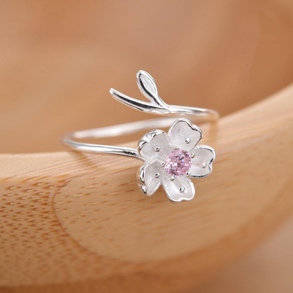 Women Floral Ring Silver Adjustable Band Purple CZ Stone Minimalist Dainty Fashion Jewelry Gift adjustable
Women Floral Ring Silver Adjustable Band Purple CZ Stone Minimalist Dainty Fashion Jewelry Gift adjustable