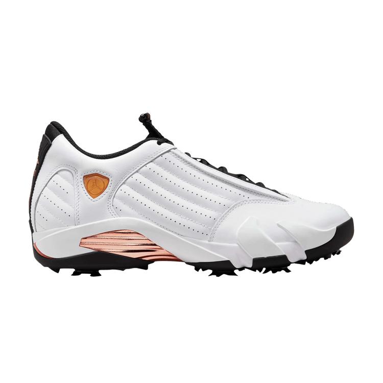 Air Jordan 14 Retro Golf Пакет US Open Мужские Кроссовки Белый Медно-металлик Черный HV4813-100 42
Air Jordan 14 Retro Golf Пакет US Open Мужские Кроссовки Белый Медно-металлик Черный HV4813-100 42