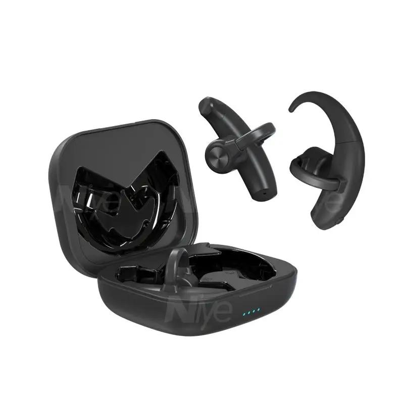 Real Bone Conduction Earphones Wireless TWS Earbuds Bluetooth Headphones Earcuffs Sound For Sports Running Headset For Blindman чорний
Real Bone Conduction Earphones Wireless TWS Earbuds Bluetooth Headphones Earcuffs Sound For Sports Running Headset For Blindman чорний