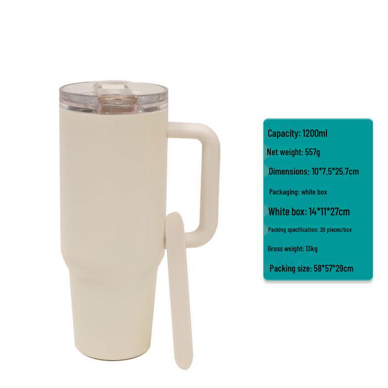 Insulated 304 Stainless Steel Large Capacity Straw Cup - Extra Large Office & Car Water Bottle 1200ml білий
Insulated 304 Stainless Steel Large Capacity Straw Cup - Extra Large Office & Car Water Bottle 1200ml білий