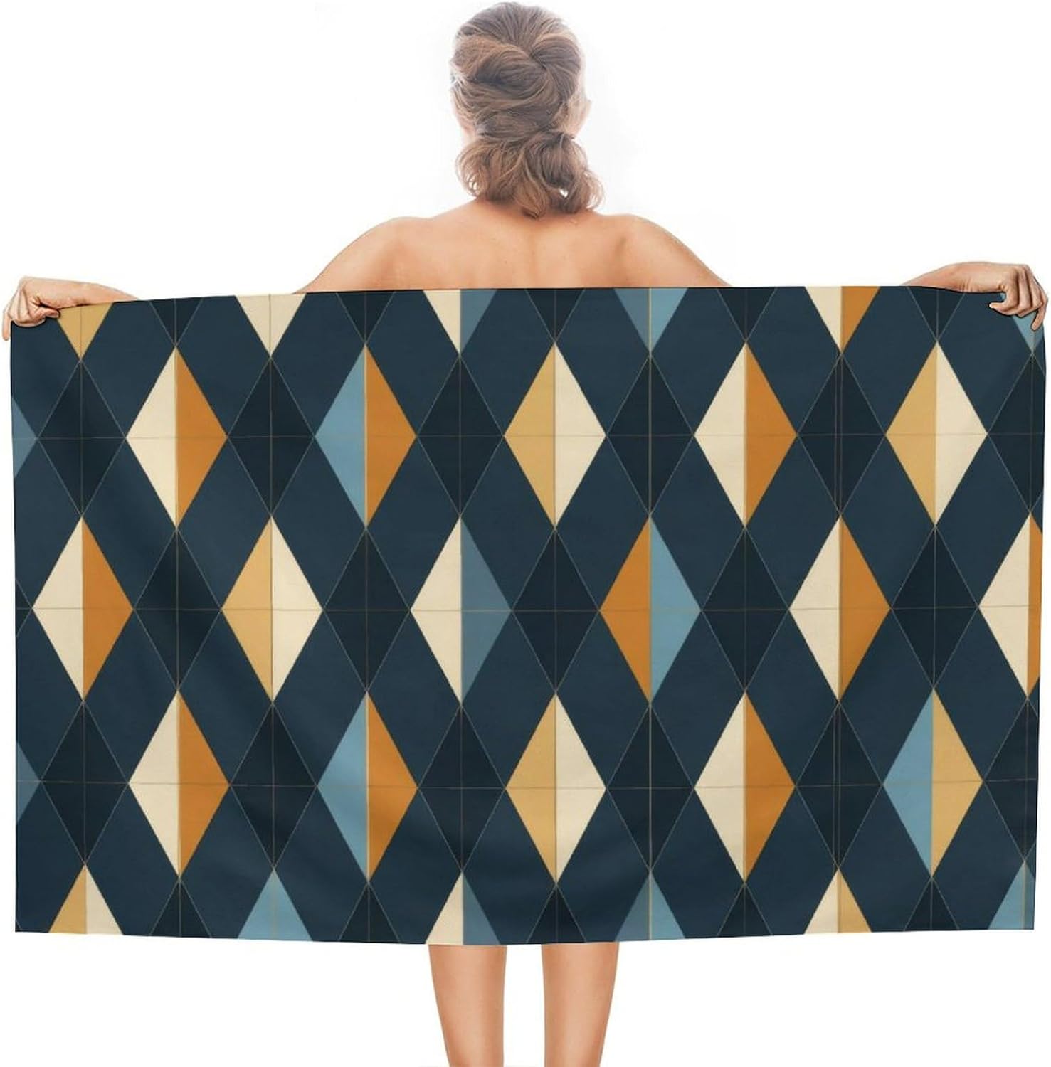 Fabric Pattern Beach Towels Absorbent Compact Fade Resistant Bath Towel Motivational Ikat Kilim Turkish Picnic Towel for Adults W40*H60(CM)
Fabric Pattern Beach Towels Absorbent Compact Fade Resistant Bath Towel Motivational Ikat Kilim Turkish Picnic Towel for Adults W40*H60(CM)