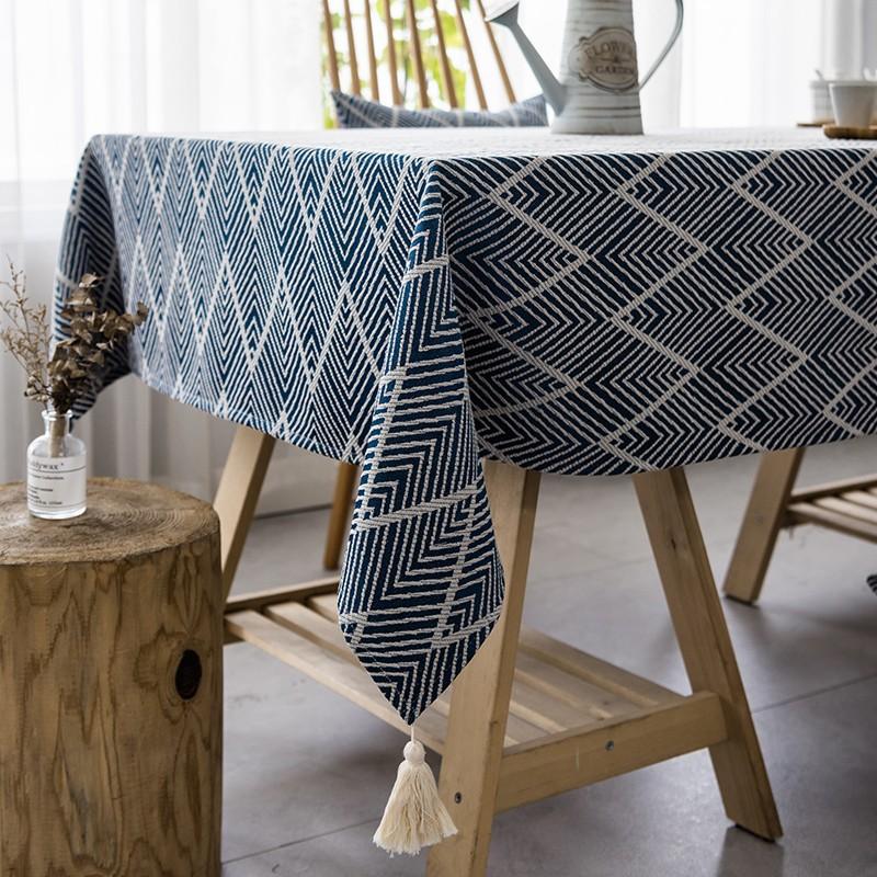 1PCS Cotton and Linen Fabric Jacquard Tablecloth Nordic Geometric Modern Household Rectangular Tea Table Cloth Non-slip Washable Tassel Table Cover 90*90cm
1PCS Cotton and Linen Fabric Jacquard Tablecloth Nordic Geometric Modern Household Rectangular Tea Table Cloth Non-slip Washable Tassel Table Cover 90*90cm