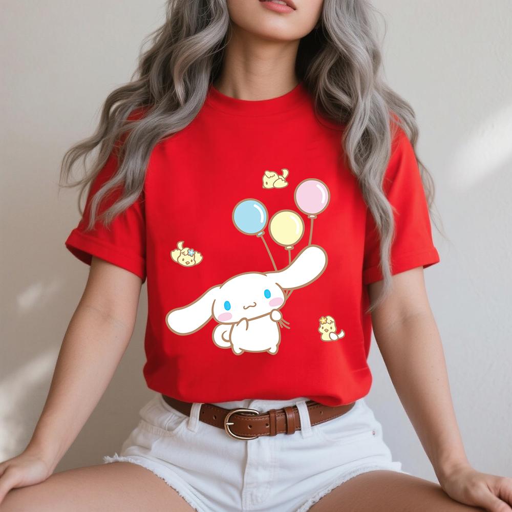 2026 Summer Cinnamoroll Balloon Party Print Cotton T Shirt for Women Comfortable Casual Daily Wear Soft Breathable Summer Top S
2026 Summer Cinnamoroll Balloon Party Print Cotton T Shirt for Women Comfortable Casual Daily Wear Soft Breathable Summer Top S
